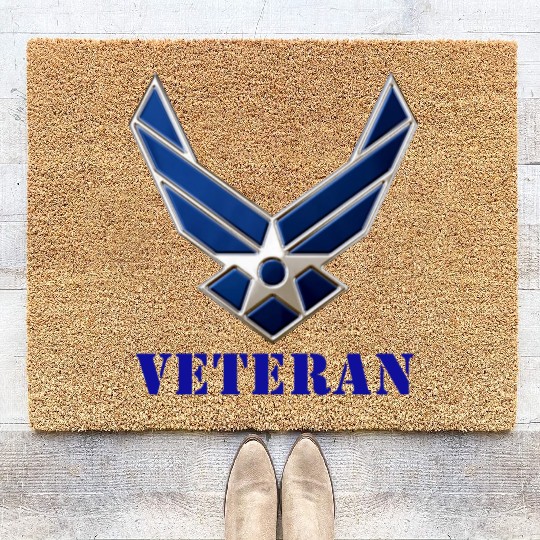 US Air Force Veteran Coir Doormats