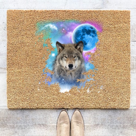 Timber Wolf MidNight Forest Coir Doormats