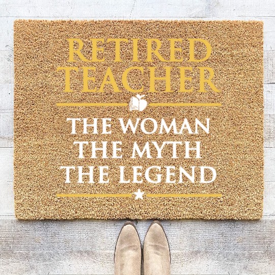 Retired Teacher Coir Doormats