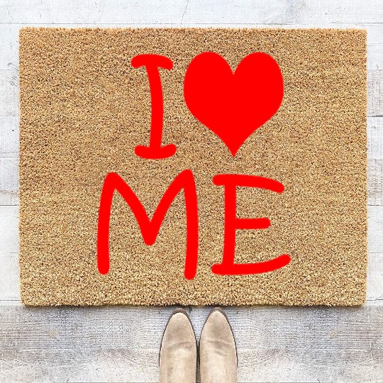 I Love Me Valentine's Coir Doormats