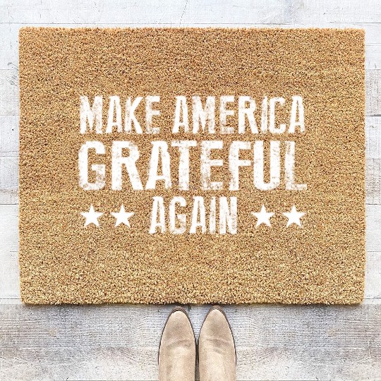 Make America Grateful Again Coir Doormats