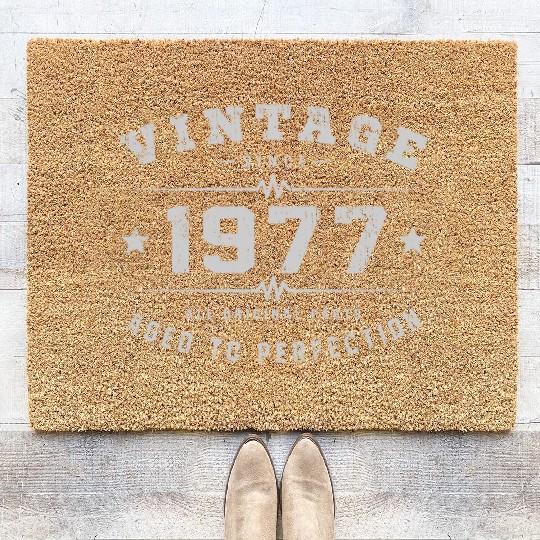 1977 Aged To Perfection Coir Doormats