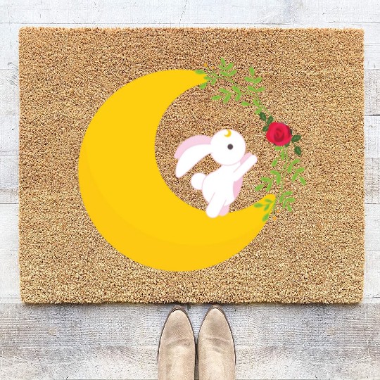 Sailor Moon Usagi and Tuxedo Mask Coir Doormats