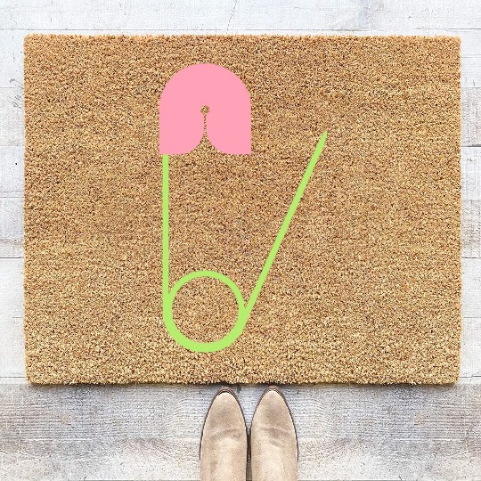 Safety pin open Coir Doormats