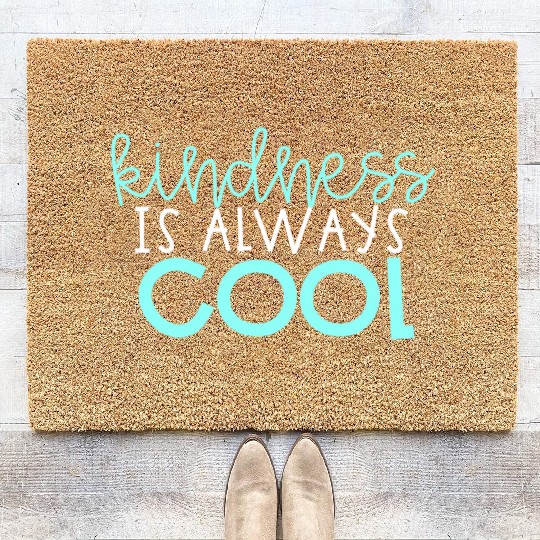 Kindness is Always Cool Coir Doormats