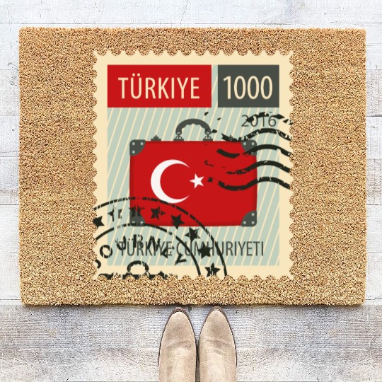 stamp turkey Coir Doormats
