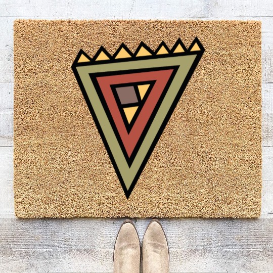 Native American Symbol Coir Doormats