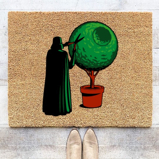 Funny Star Wars Darth Vader Gardener Coir Doormats