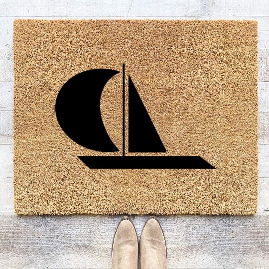 sailing boat Coir Doormats