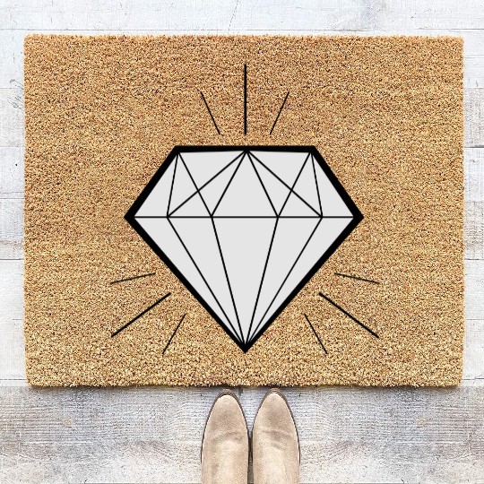 Diamond bling bling - swaggy Coir Doormats