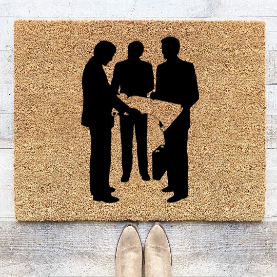 vectorstock 5845410 Business People Office 8 Coir Doormats