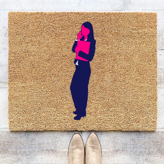 Business Woman Coir Doormats
