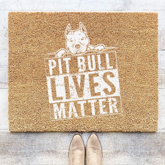 Pitbull - Pit Bull Lives Matter Coir Doormats