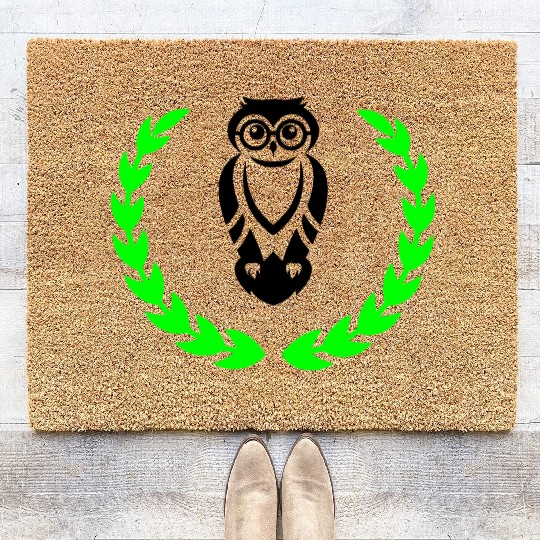 College emblem Coir Doormats