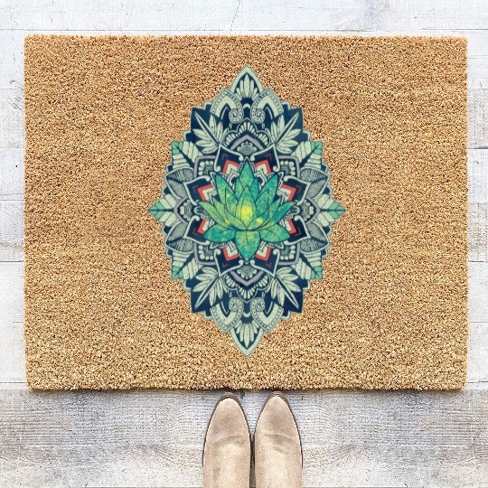 Lotus of The Mandala Coir Doormats