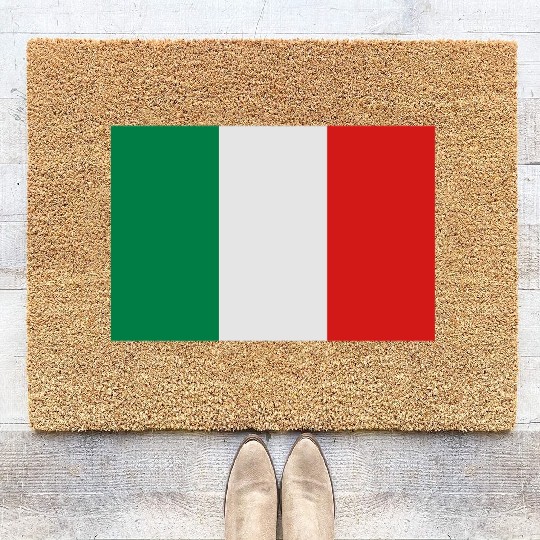 National Flag Of Italy Coir Doormats