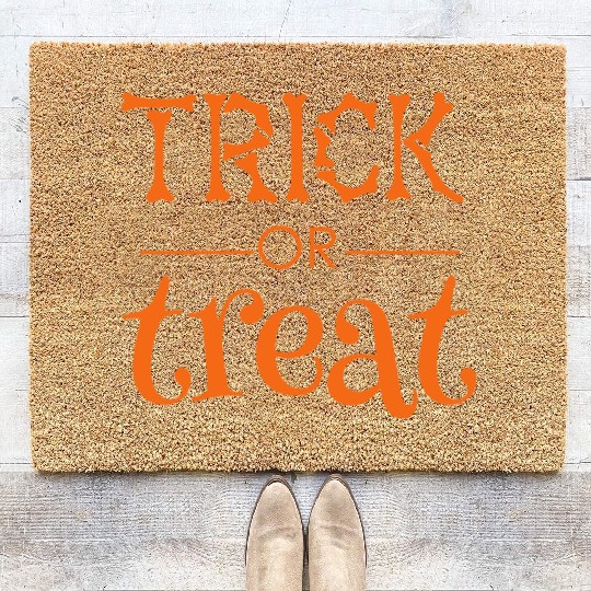 Trick Or Treat Coir Doormats