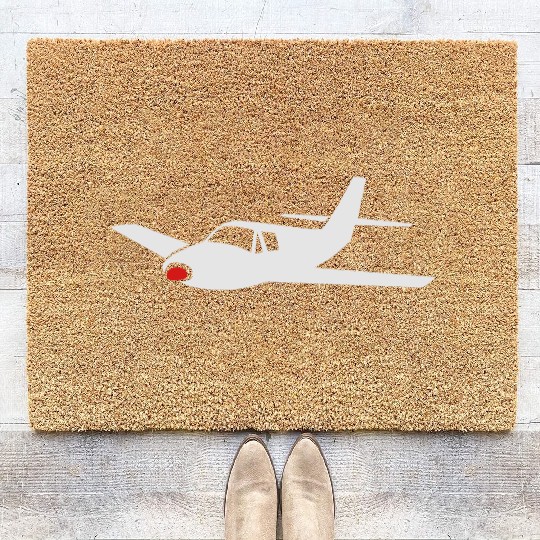 little airplane (variable colors!) Coir Doormats
