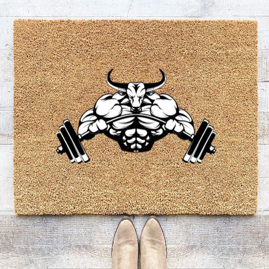 gym ripped Coir Doormats