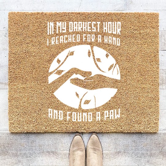 In my darkest hour I reached for a hand Coir Doormats