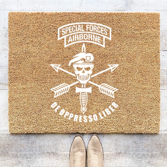 US Army Special Forces Airborne Coir Doormats