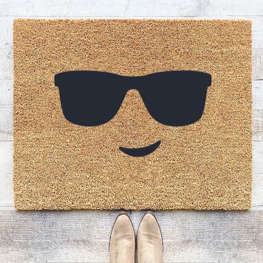 Smiley Face 3 Coir Doormats
