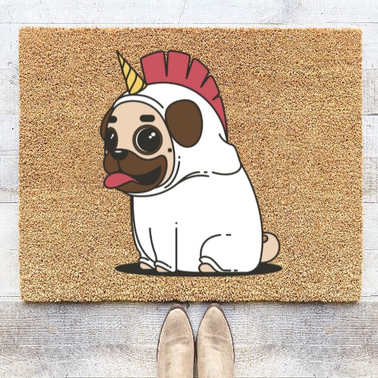 Pug Love Coir Doormats