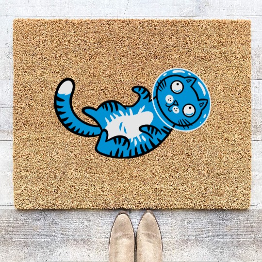 Space cat Coir Doormats