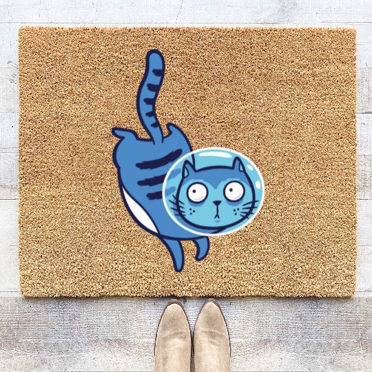 Space cat Coir Doormats