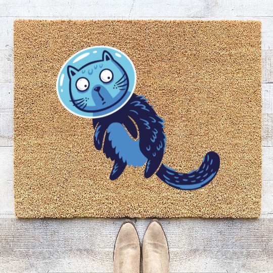 Space cat Coir Doormats