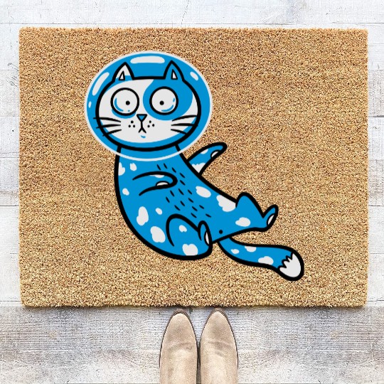 Space cat Coir Doormats