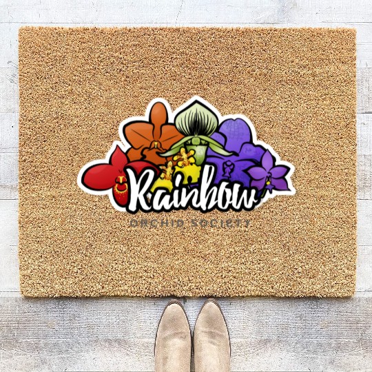 Rainbow Orchid Society Coir Doormats