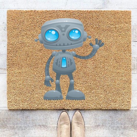 Waving Robot Coir Doormats