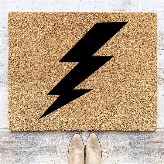 lightning bolt Coir Doormats