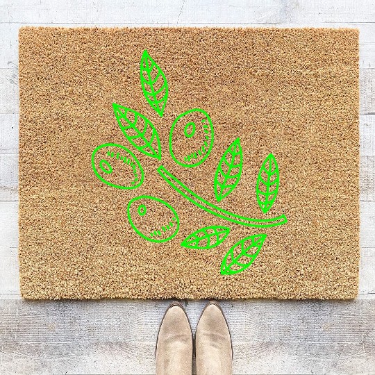 Olive branch Coir Doormats