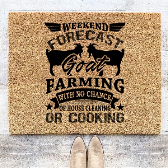 Weekend Forecast Goat Farming Coir Doormats