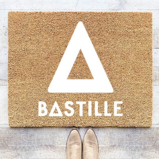 Bastille Rock Band Triangle Logo Coir Doormats