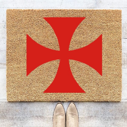 Knights Templar Funny Coir Doormats