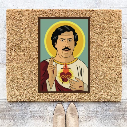 Pablo Escobar Jesus Coir Doormats