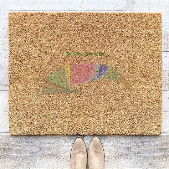 Evolution Cousin Tree of Life for Dark Garments Coir Doormats