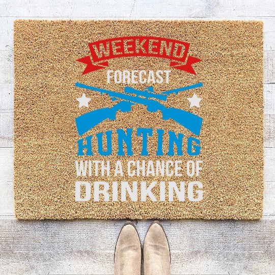 Weekend Hunting With Drinking Coir Doormats