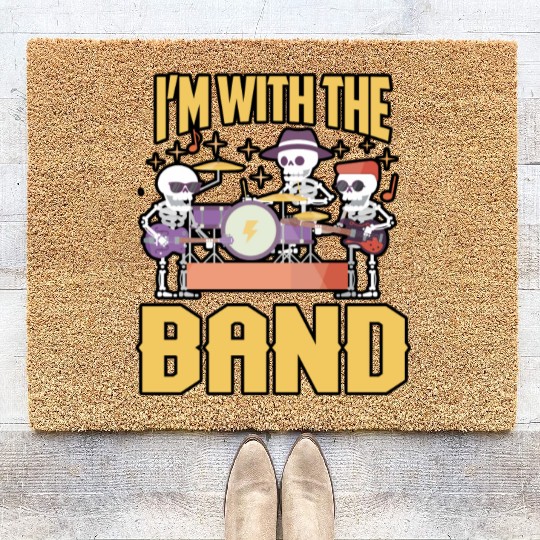 I'M With The Band Coir Doormats For Men, Women Band Members Coir Doormats