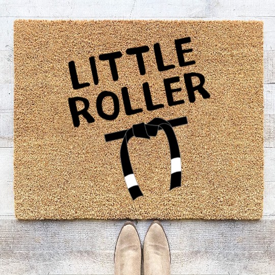 Jiu Jitsu Little Roller Black Brazilian BJJ Dark Coir Doormats