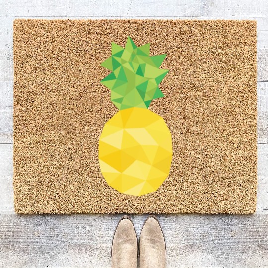 pineapple, pine apple, triangle, food Coir Doormats