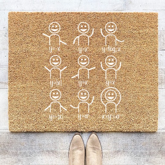 Funny Math Algebra Dance Teacher Coir Doormats