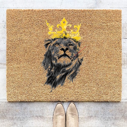 Crown Lion King Coir Doormats