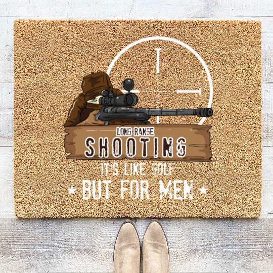 Long Range Shooting Gun Hunter Coir Doormats