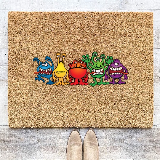 Alien Friends Coir Doormats