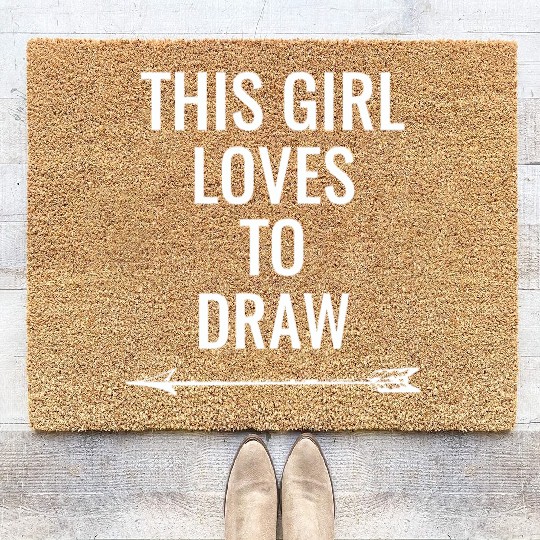 Archery - girls archery Coir Doormats