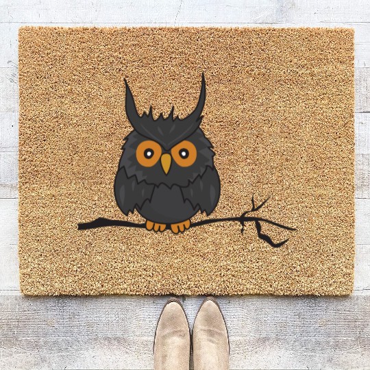 Halloween Owl Owlet Coir Doormats